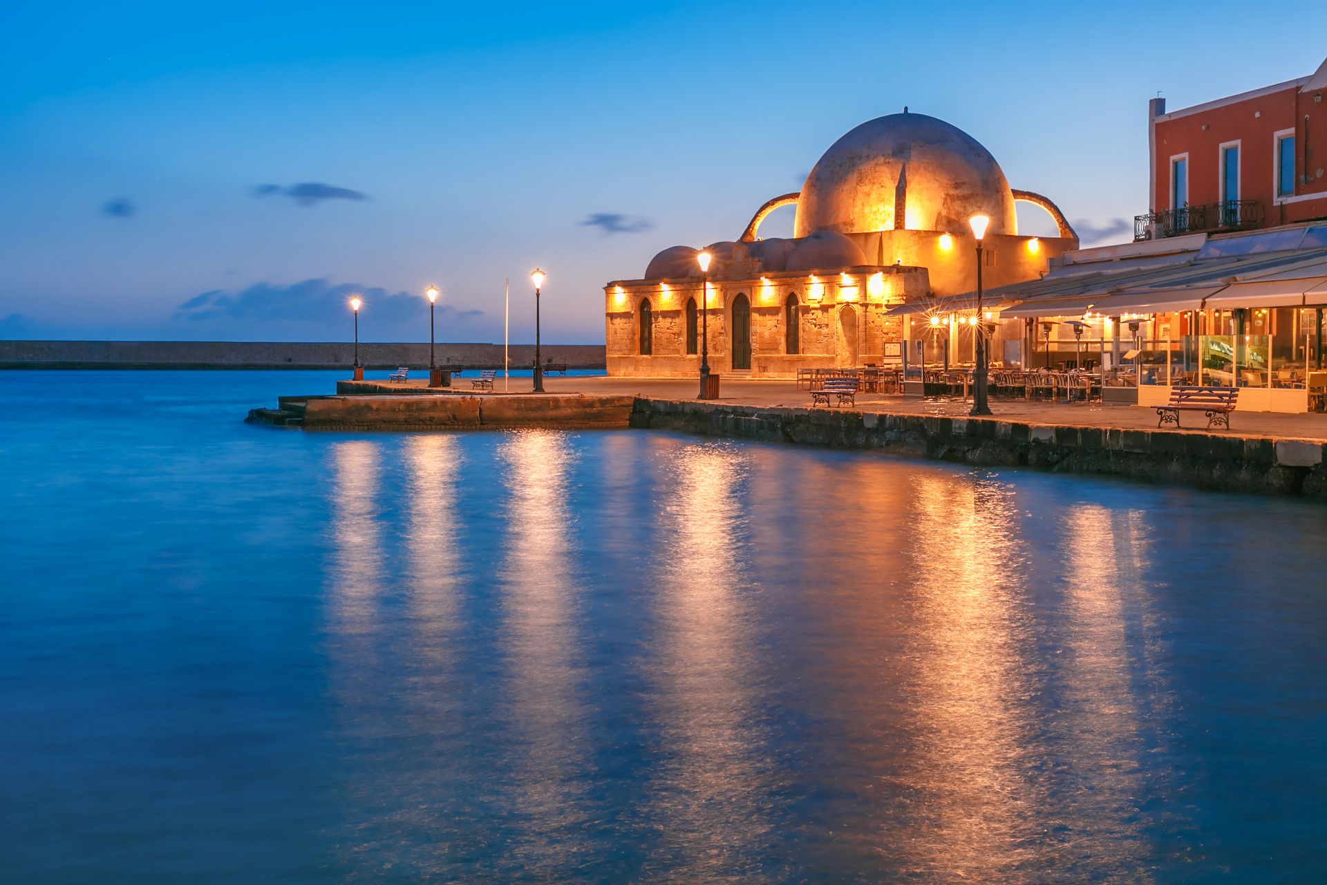 Venetian Quay, Chania, CRETE GREECE