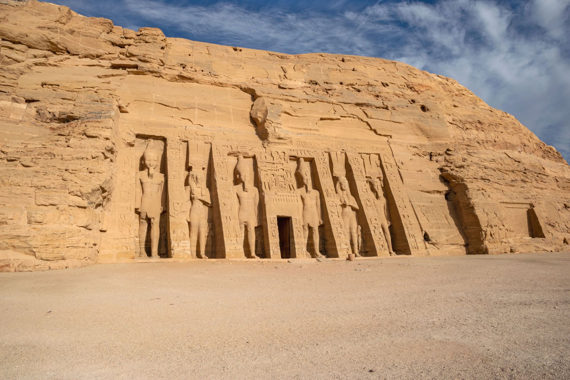 View of the ancient temples in Luxor, Egypt