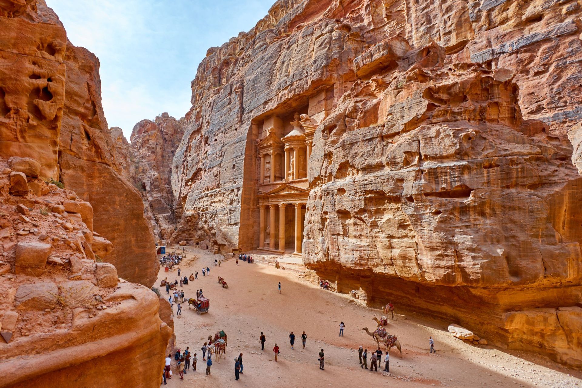JORDAN The temple-mausoleum of Al Khazneh, Petra