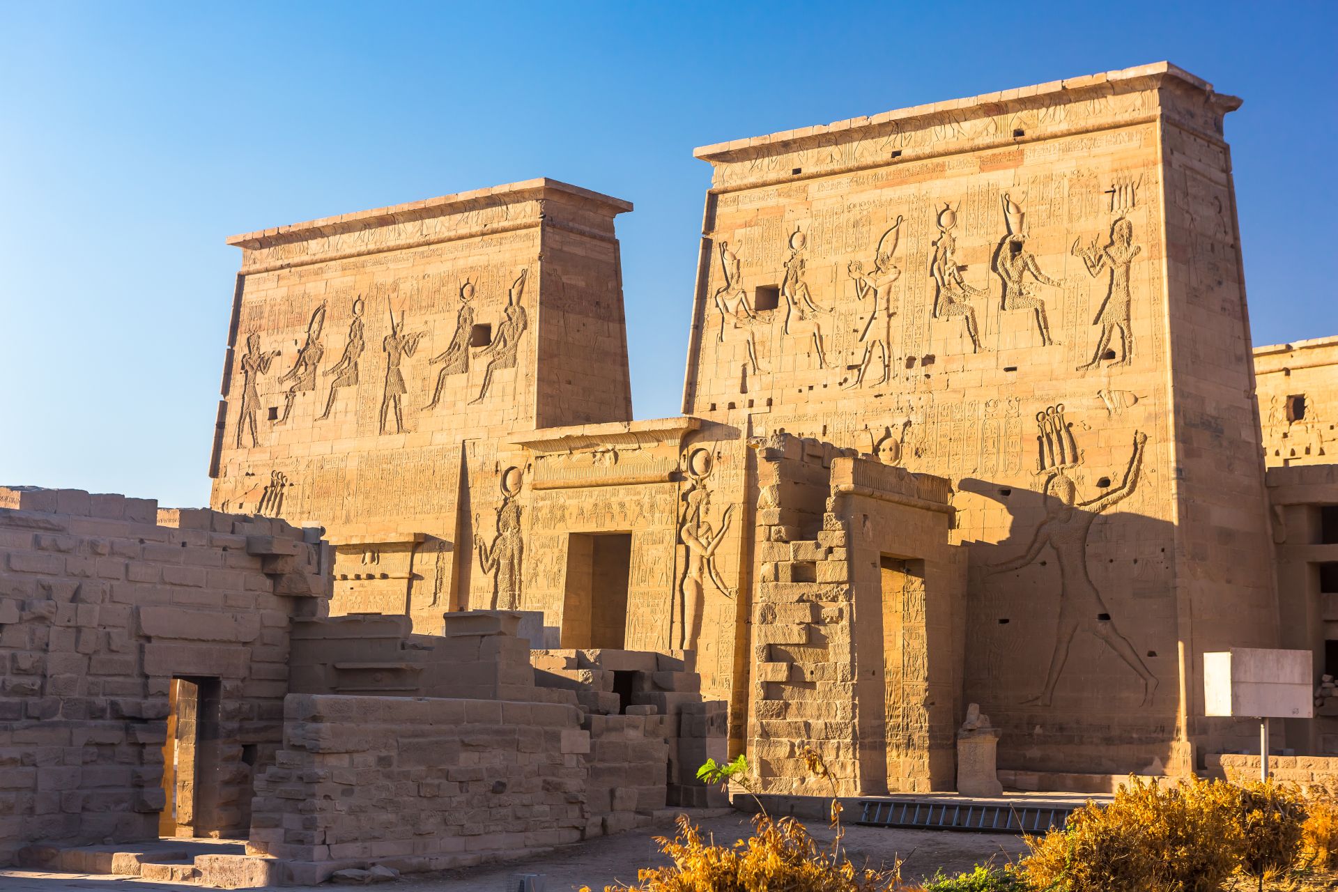 Philae temple in Aswan on the Nile EGYPT