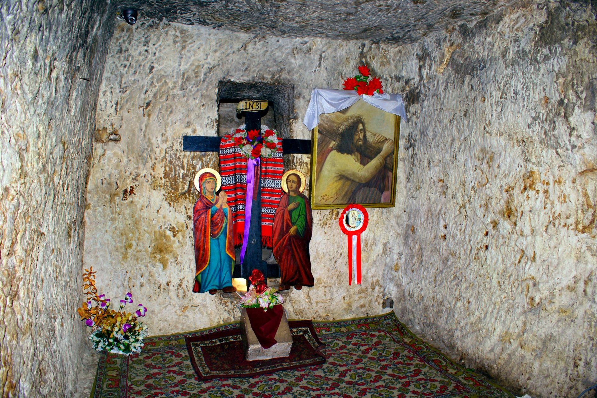 The inside of Jesus prison in Jerusalem ISRAEL