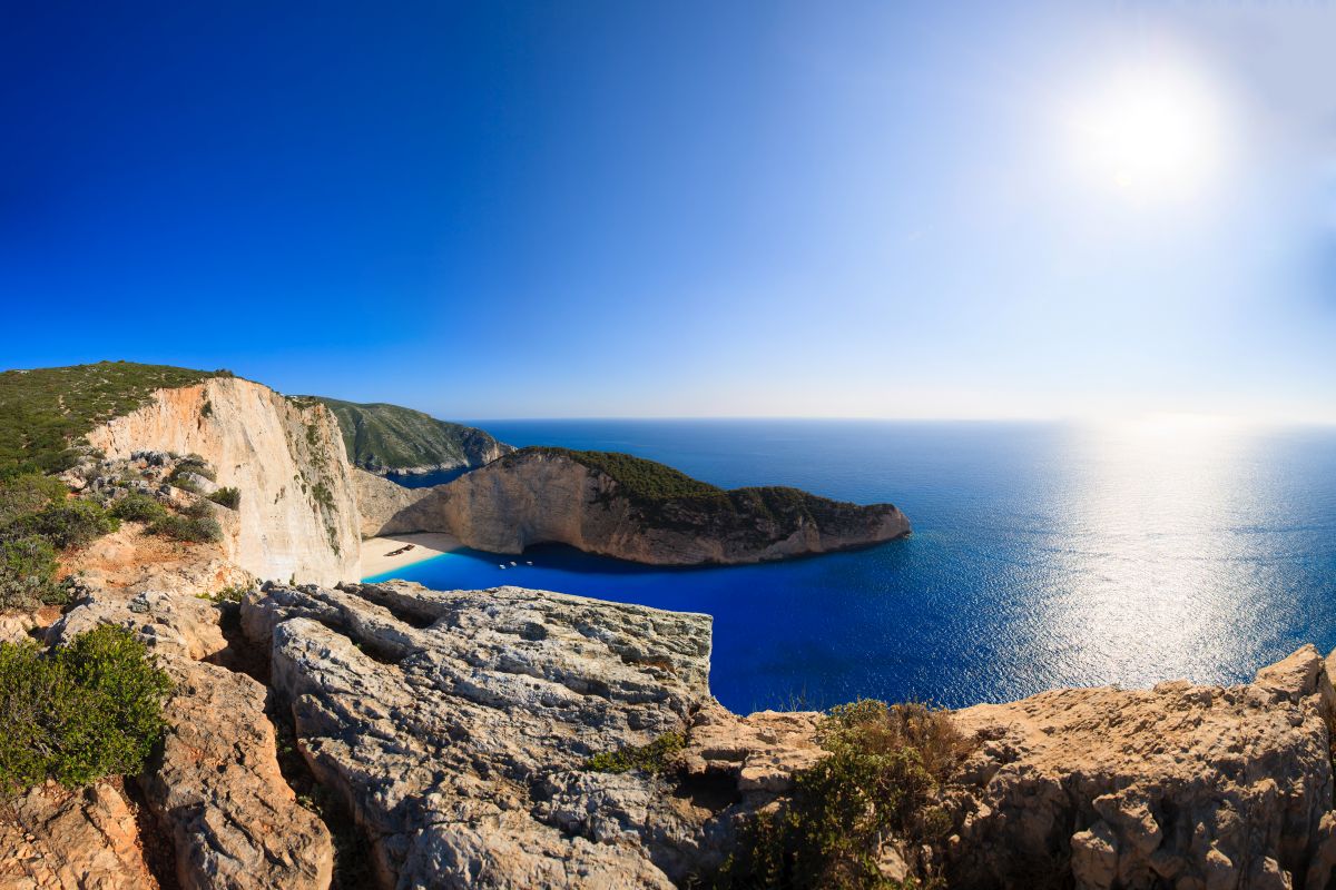 Shipwreck Navagio beach in Zakynthos